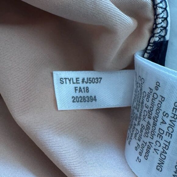 J. Crew Stripe Paneled V-Neck One-Piece Swimsuit Size 6 - Picture 11 of 11